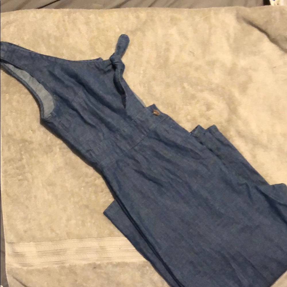 Denim wide leg